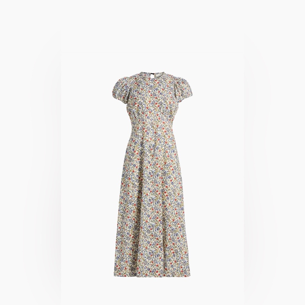 DOEN Rhondia Floral Cotton Midi Dress
